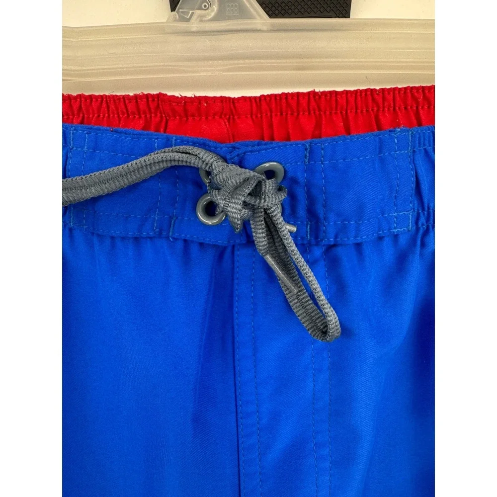 Vintage Nike Mens XL Blue Red Swim Trunks Board Shorts Mesh‎ Lined NESS6350 425